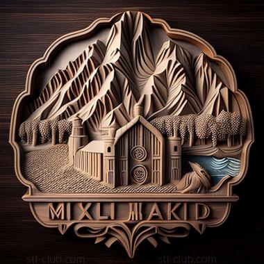 3D модель Рейкьявик Исландия (STL)